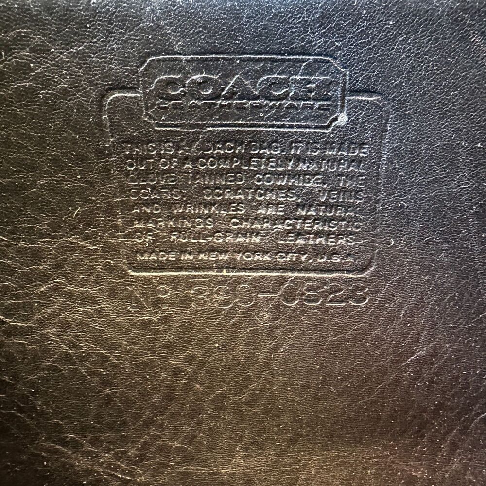 Vintage Coach Spectator Bag 9796 Black NYC - Picture 8 of 9